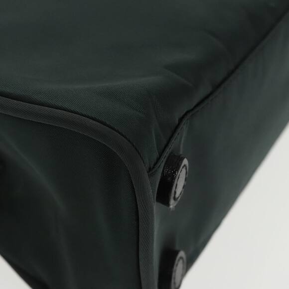 PRADA Hand Bag Nylon Green Silver - Picture 10 of 16